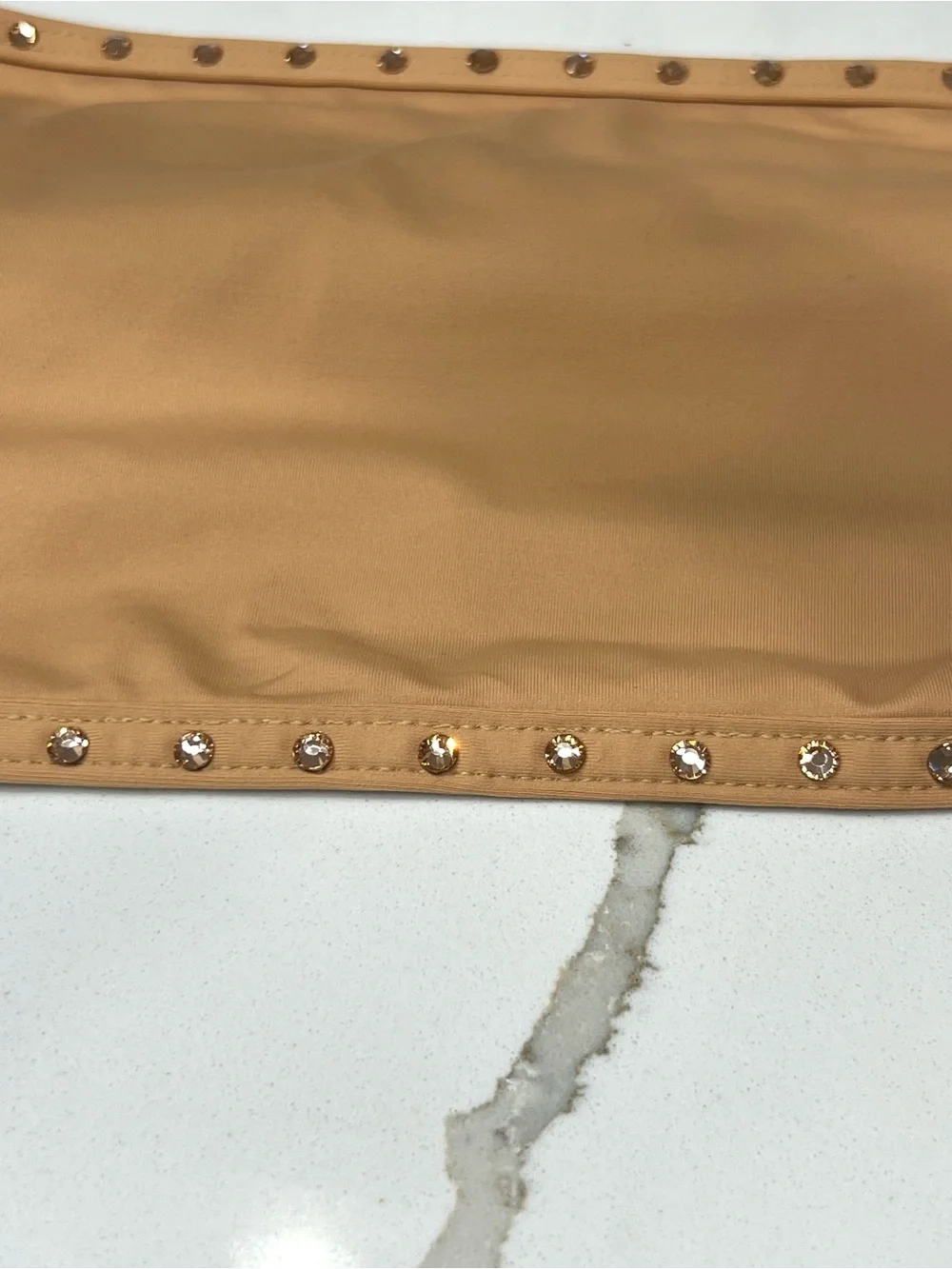 NWT SKIMS RHINESTONE SWIM BANDEAU BIKINI TOP